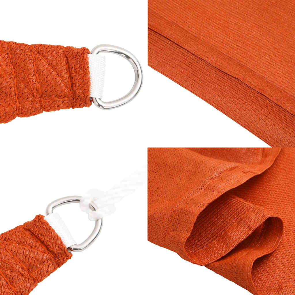 Sonnensegel 160 g/m² Rechteckig Orange 3x4,5 m HDPE